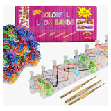 Loom Band Pulseira Elásticos + Clips + Agulha Regua Completo