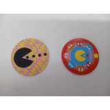 Lote 02 Tazos Pac-man Elma Chips
