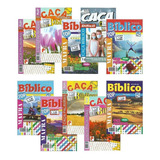 Lote 10 Revistas Caça Palavras Bíblico