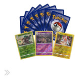 Lote 25 Cartas Brilhantes Pokemon Sem Repetir + Brinde