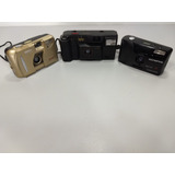Lote 3 Câmeras Analógicas Yashica Olympus Yasiuka U9 Defeito