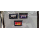 Lote 3 Jogos Game Boy Advance