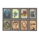 Lote 4 Cartelas Selos Figurinhas Harry Potter Poster Book
