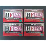 Lote 4 Fitas Cassete Sony Hf-120