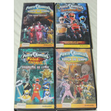 Lote 4 Fitas Vhs Power Rangers