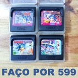 Lote 4 Jogo Original Sonic Sega Game Gear + Manual Faço 599