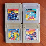 Lote 4 Jogos Mega Man Megaman Originais Nintendo Gb Game Boy