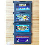 Lote 4 Jogos Pac-man Originais Nintendo Gba Game Boy Advance
