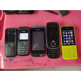 Lote 5 Celular Nokia 1208 305 7230 220 Leia Abaixo Rm766 Rm5