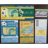 Lote 5 Ingresso Futebol Brasil Eliminatórias Copa Do Mundo
