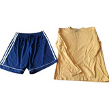Lote Bermuda M adidas Climalite Tam M + Camiseta P