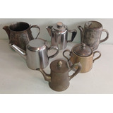 Lote Bule Chaleira Antigo P/ Café E Chá Conjunto De Mesa Top