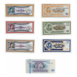 Lote C/ 7 Cédulas -rússia Série Pirâmide Financeira Mmm 1994
