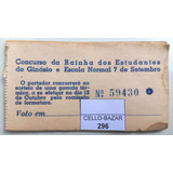 Lote C 20 Bilhetes Formatura Col. Sete Setembro 1953 (296)
