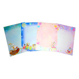 Lote C/4 Mini Papel De Carta Notas Bichinhos Encantados