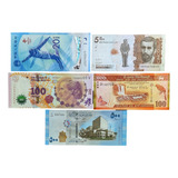 Lote Com 5 Cédulas Estrangeiras