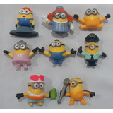 Lote Com 8 Bonecos Minions Miniatura Coleçao Mc Donalds L08