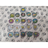 Lote De 21 Tazos Bob Esponja Da Elma Chips 