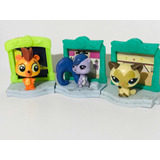 Lote De 3 Littlest Pet Shop Coleção Mcdonalds Em Ótimo