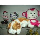 Lote De Bichos De Pelucia Hello Kit, Cachorro, Macaco,antigo