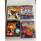 Lote De Jogos Ps3 Twisted Metal,f1 Race State, Car, Mortal K