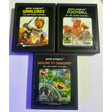 Lote Jogos Atari 2600 - Warlords - Football - D. To Diamonds