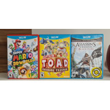 Lote Jogos Wii U Mario 3d World Toad Assassins Nintendo 