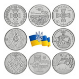 Lote Kit 8 Medalhas Moedas Ucranianas
