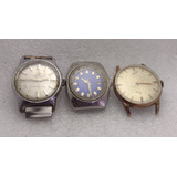 Lote Três Relógios Antigos Para Manutenção / Peças S 1102 02
