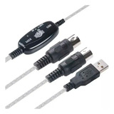 Lotus Cabo Adaptador Conversor Audio Midi Gravacao Interface Usb