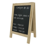 Lousa Cavalete Quadro Negro Giz Cardápio Restaurante Bar