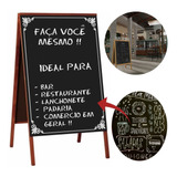 Lousa Cavalete Quadro Negro Restaurante Padaria Bar 70x50 M2