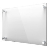 Lousa De Vidro Quadro Incolor 120x90cm Temperado Com Suporte