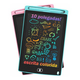 Lousa Infantil Mágica Lcd 10 Pol. Colorida Tablet Desenhar Cor Vermelho