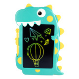 Lousa Mágica Lcd Digital Infantil Tablet Para Crianças Dino Cor Verde