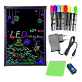 Lousa Mágica Quadro Letreiro Led 78,5×58,5cm Neon 8 Caneta