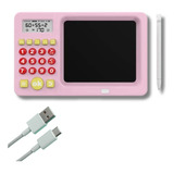 Lousa Mágica Tablet Com Calculadora Para Crianças 2 Em 1