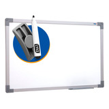 Lousa Quadro Branco 120x90cm Moldura Soft Alumínio + Brindes