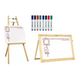 Lousa Quadro Branco Infantil Com Cavalete+ Canetas+ Apagador