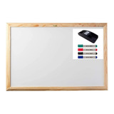 Lousa Quadro Branco Mold De Madeira