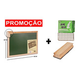 Lousa Quadro Verde Escolar +caixa De Giz + Apagador Promoção