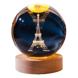 Luminária 3d De Mesa Torre Eiffel 2w 5v Tomada