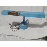 Luminária Antiga Escritório Reator Com Lampada Funcionando
