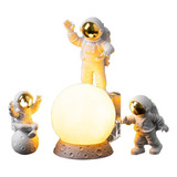 Luminária Astronautas Lua Luz Ambiente Decoração