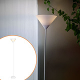 Luminária Chão Piso 1,80m Metal P/ Lâmpada E27 60w Leitura