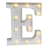 Luminária De Led Decorativa Letra E