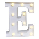 Luminária Decorativa Led 3d Letra E