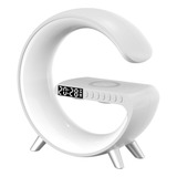 Luminária G-speaker Bluetooth Estação Carregador Sem Fio Qi