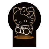 Luminária Hello Kitty Infantil - Led