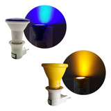 Luminária Lampada Luz Colorida Cromoterapia Massagem Tomada